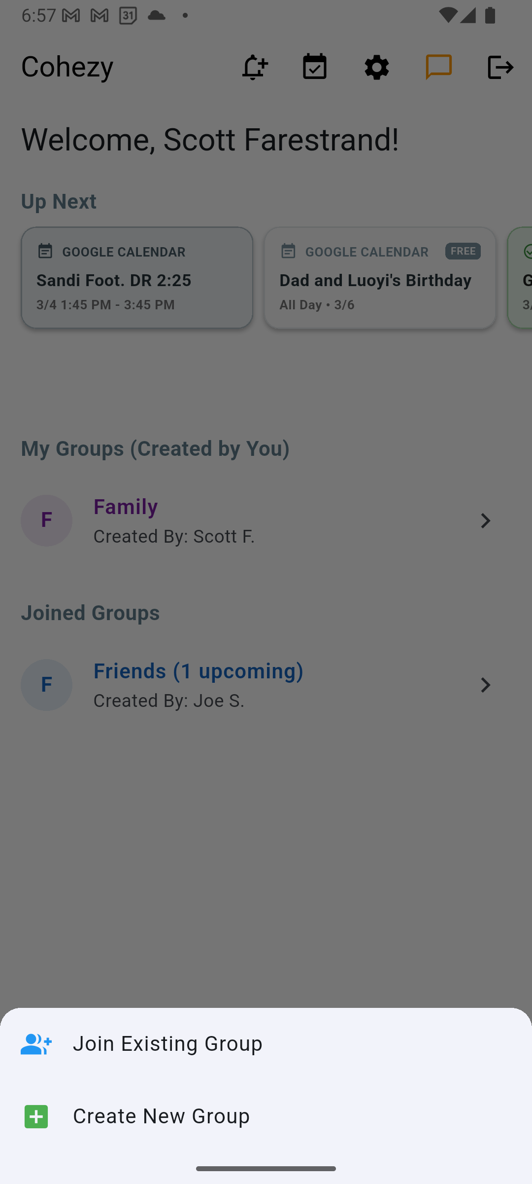 Enter Group Name